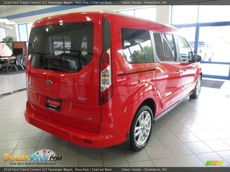 2018 Ford Transit Connect XLT Passenger Wagon Race Red / Charcoal Black Photo #7