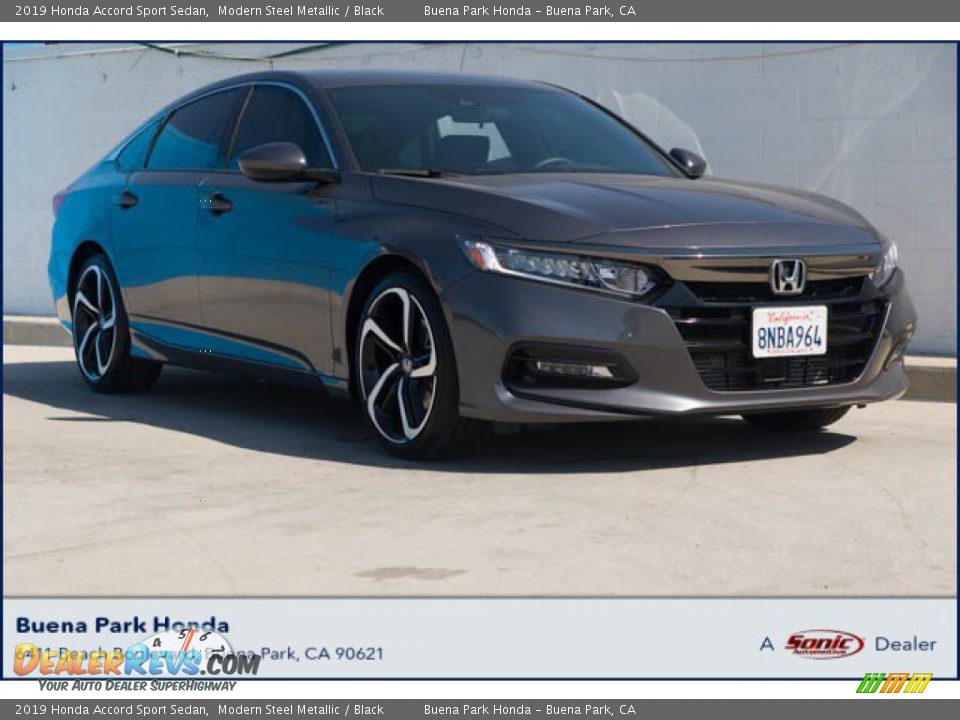 2019 Honda Accord Sport Sedan Modern Steel Metallic / Black Photo #1