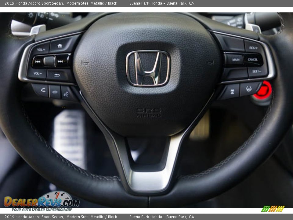 2019 Honda Accord Sport Sedan Modern Steel Metallic / Black Photo #13
