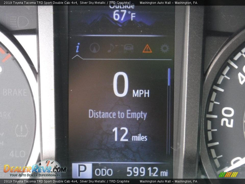 2019 Toyota Tacoma TRD Sport Double Cab 4x4 Silver Sky Metallic / TRD Graphite Photo #29