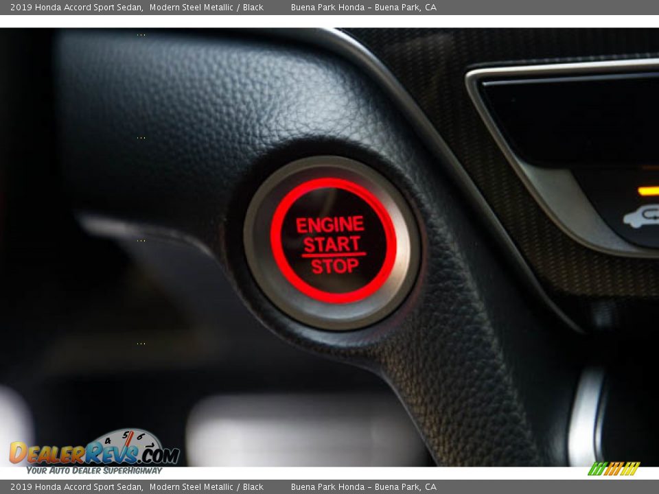 2019 Honda Accord Sport Sedan Modern Steel Metallic / Black Photo #16