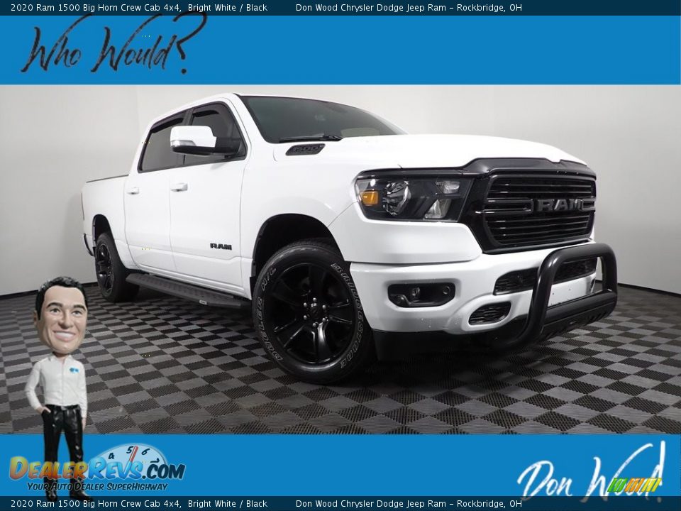 2020 Ram 1500 Big Horn Crew Cab 4x4 Bright White / Black Photo #1