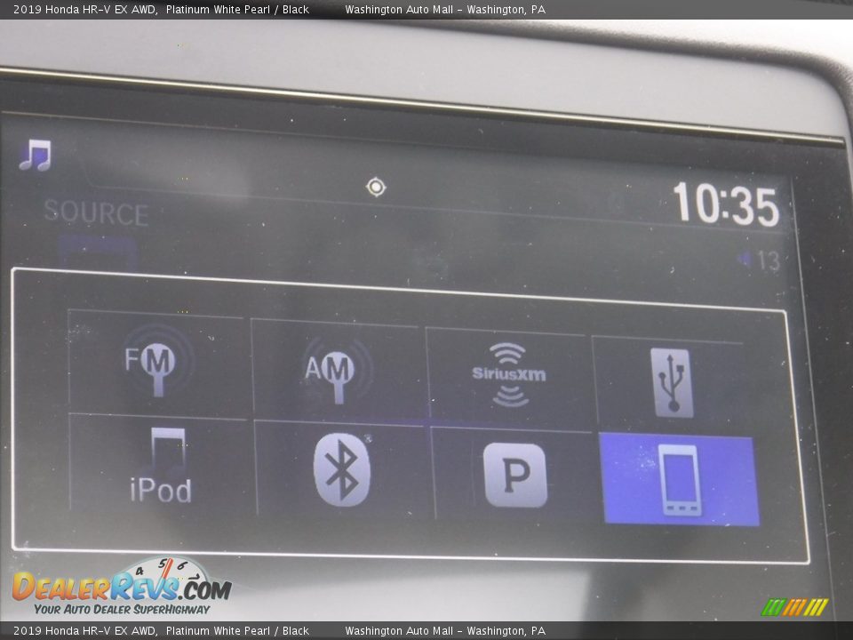 2019 Honda HR-V EX AWD Platinum White Pearl / Black Photo #5