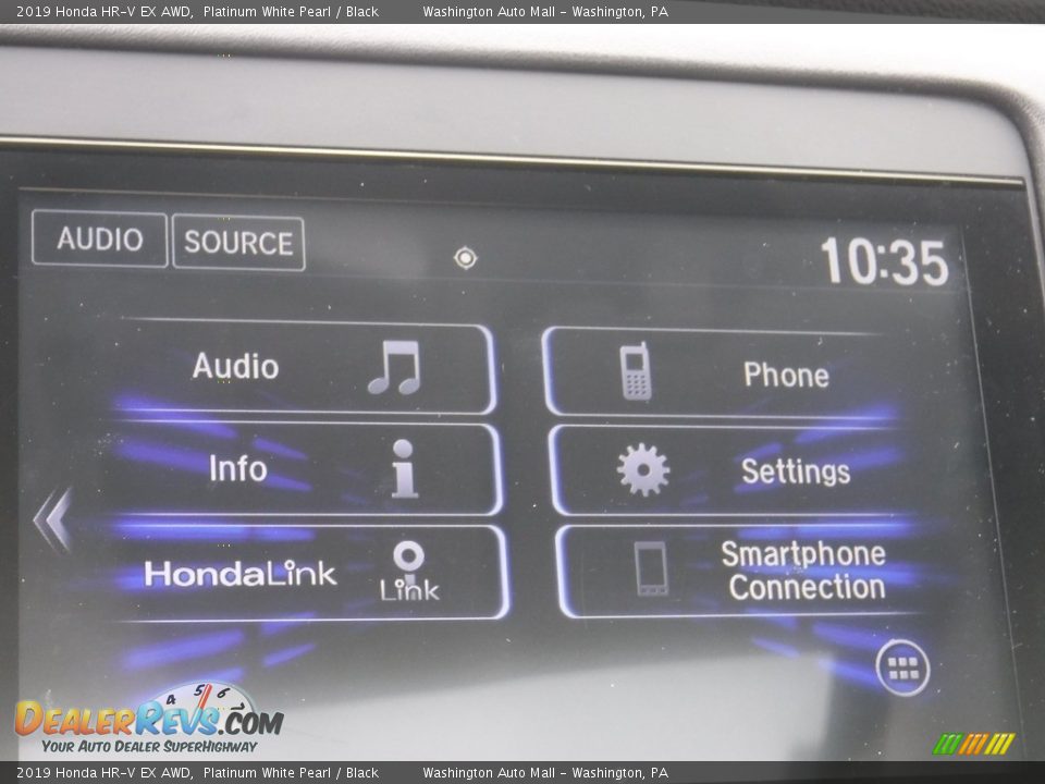 2019 Honda HR-V EX AWD Platinum White Pearl / Black Photo #6