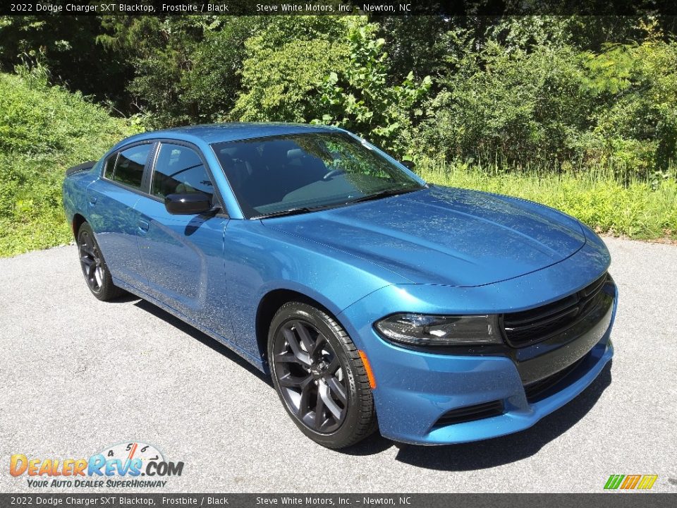 2022 Dodge Charger SXT Blacktop Frostbite / Black Photo #4