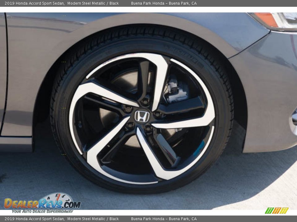 2019 Honda Accord Sport Sedan Modern Steel Metallic / Black Photo #36