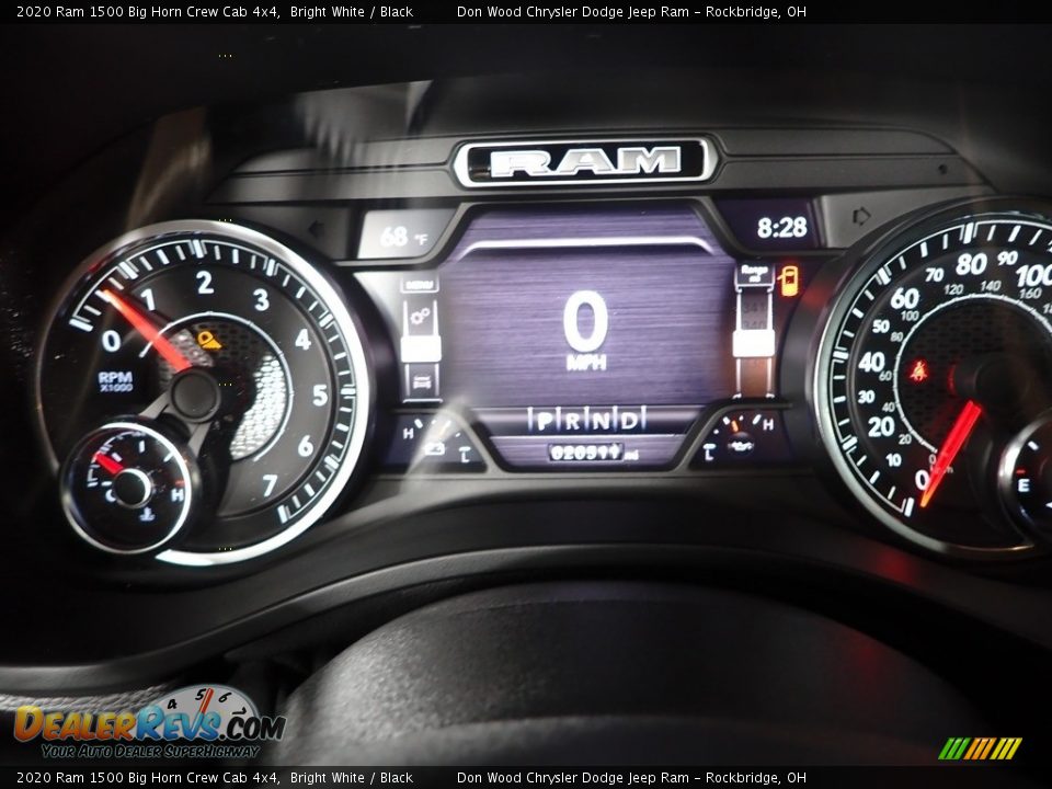 2020 Ram 1500 Big Horn Crew Cab 4x4 Bright White / Black Photo #19