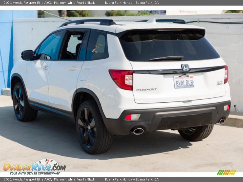 2021 Honda Passport Elite AWD Platinum White Pearl / Black Photo #2