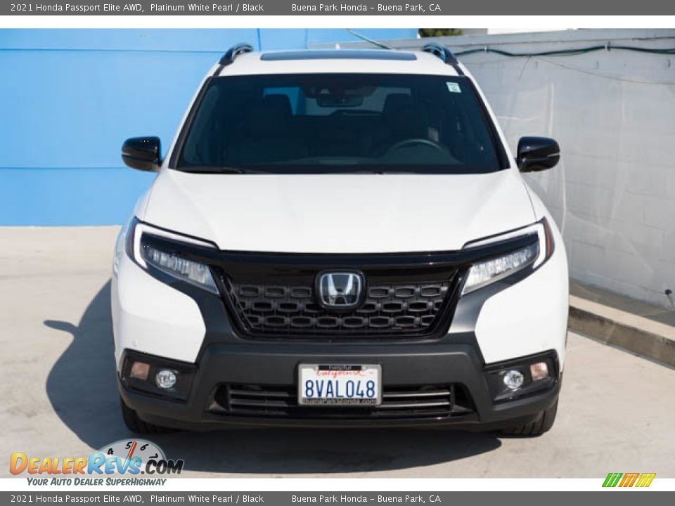 2021 Honda Passport Elite AWD Platinum White Pearl / Black Photo #7