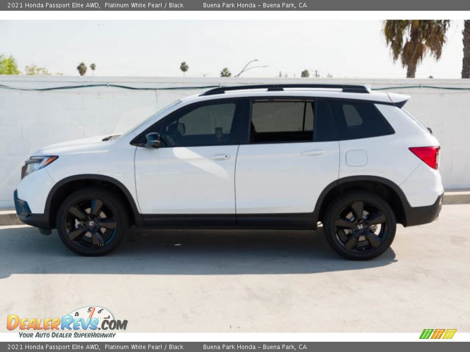 2021 Honda Passport Elite AWD Platinum White Pearl / Black Photo #8