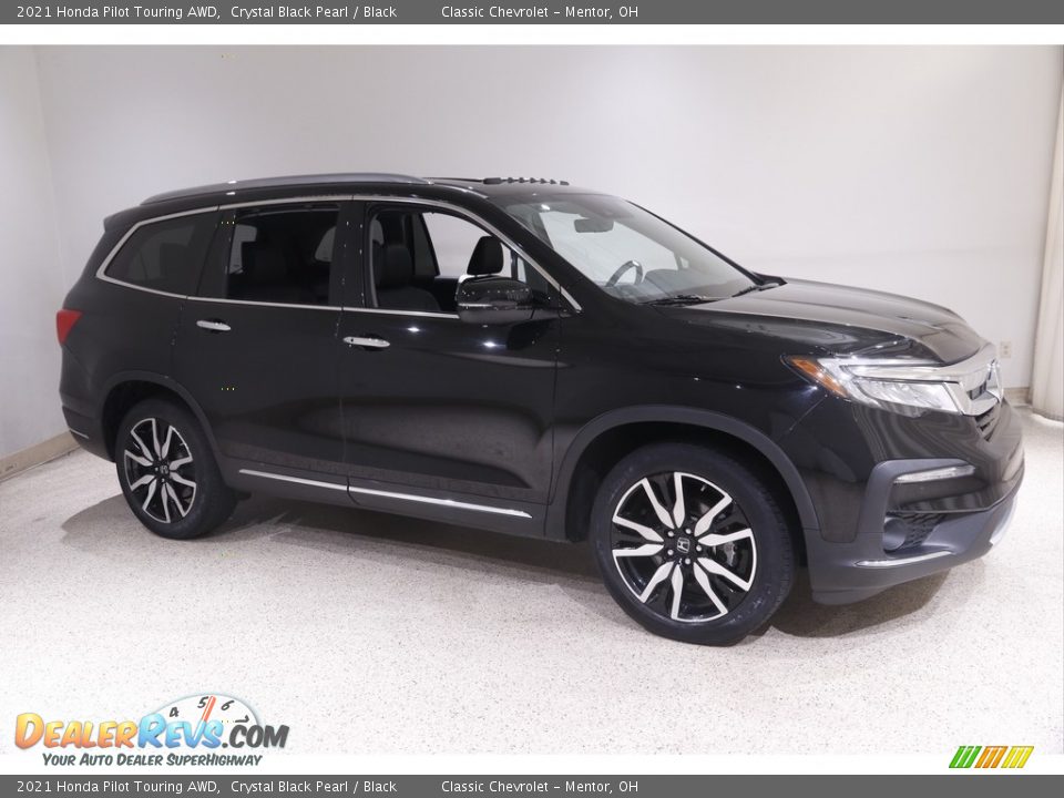 2021 Honda Pilot Touring AWD Crystal Black Pearl / Black Photo #1