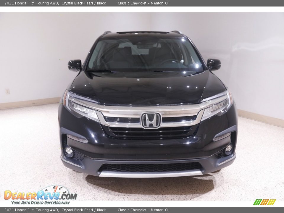 2021 Honda Pilot Touring AWD Crystal Black Pearl / Black Photo #2