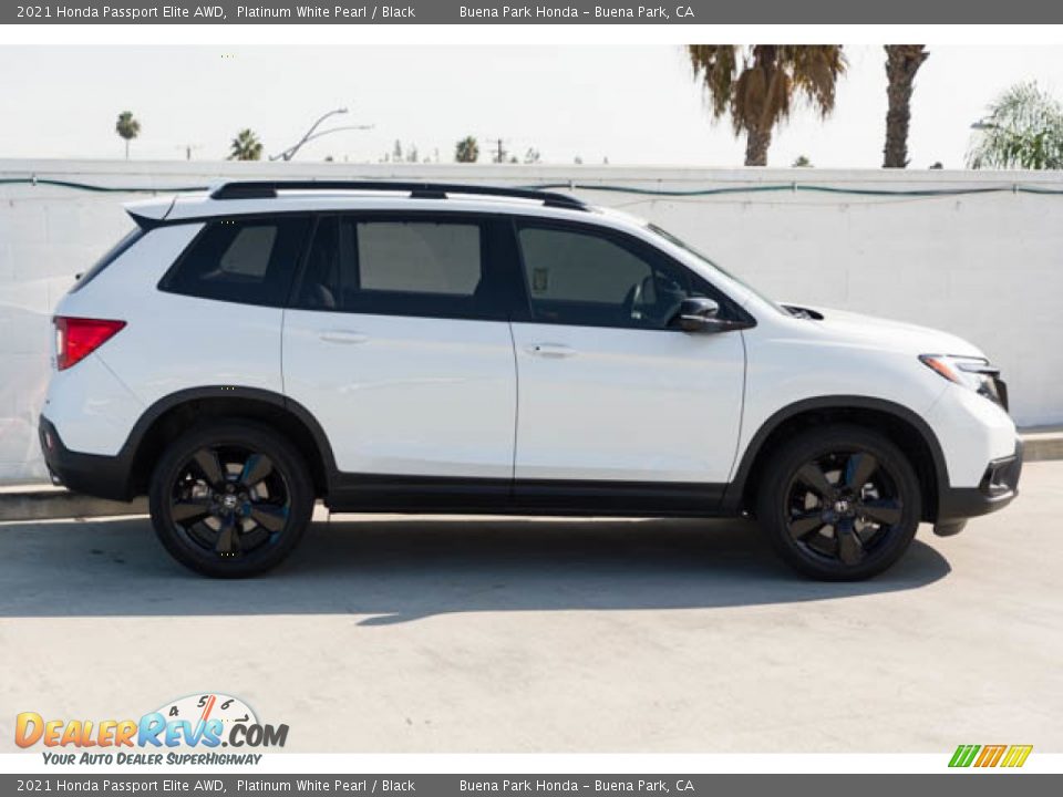 2021 Honda Passport Elite AWD Platinum White Pearl / Black Photo #12