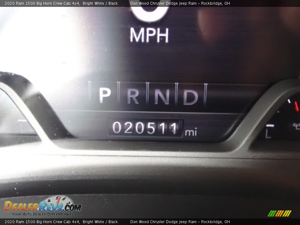 2020 Ram 1500 Big Horn Crew Cab 4x4 Bright White / Black Photo #34