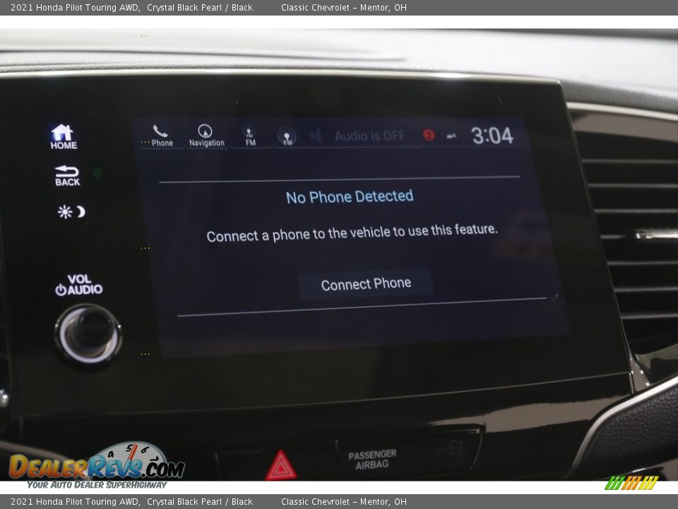 2021 Honda Pilot Touring AWD Crystal Black Pearl / Black Photo #12