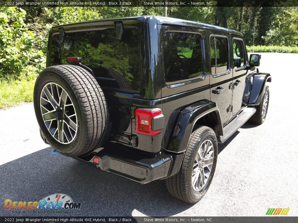 2022 Jeep Wrangler Unlimited High Altitude 4XE Hybrid Black / Black Photo #6