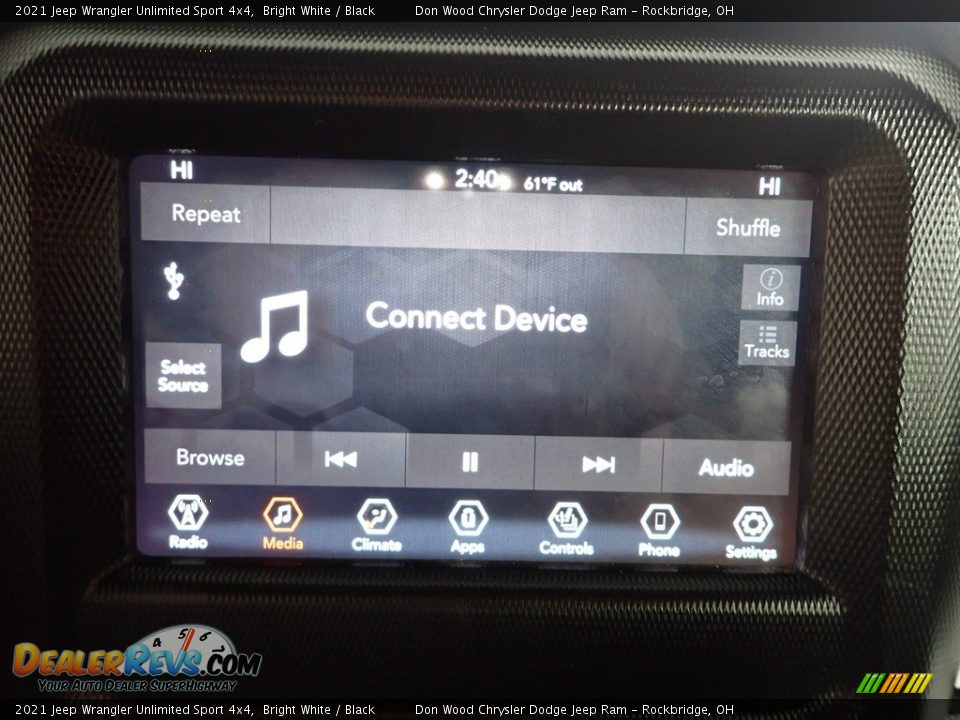 2021 Jeep Wrangler Unlimited Sport 4x4 Bright White / Black Photo #2