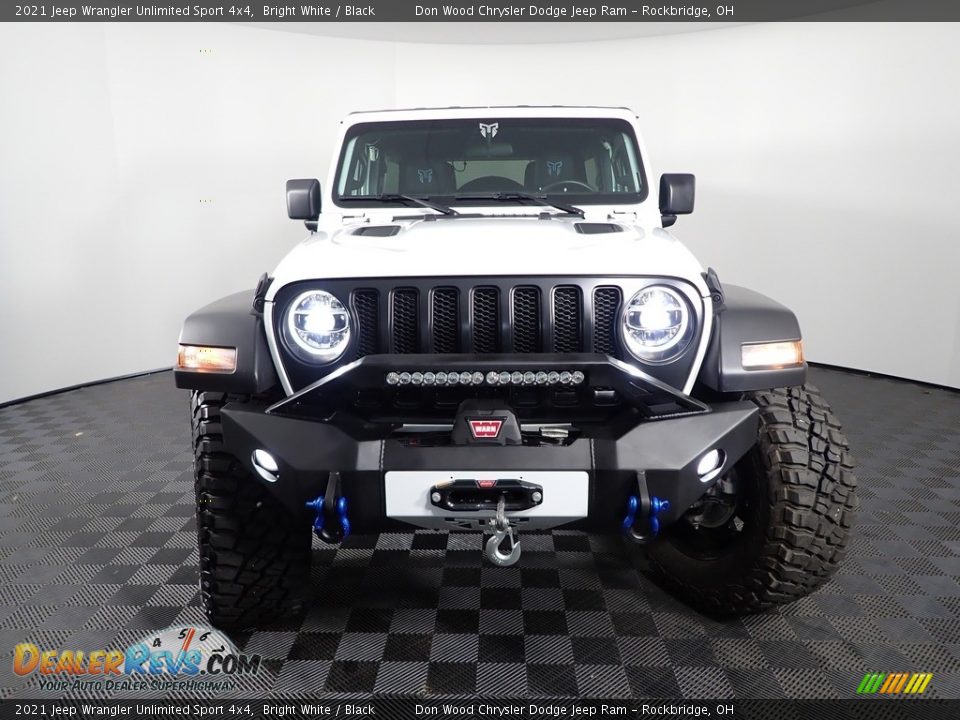 2021 Jeep Wrangler Unlimited Sport 4x4 Bright White / Black Photo #5