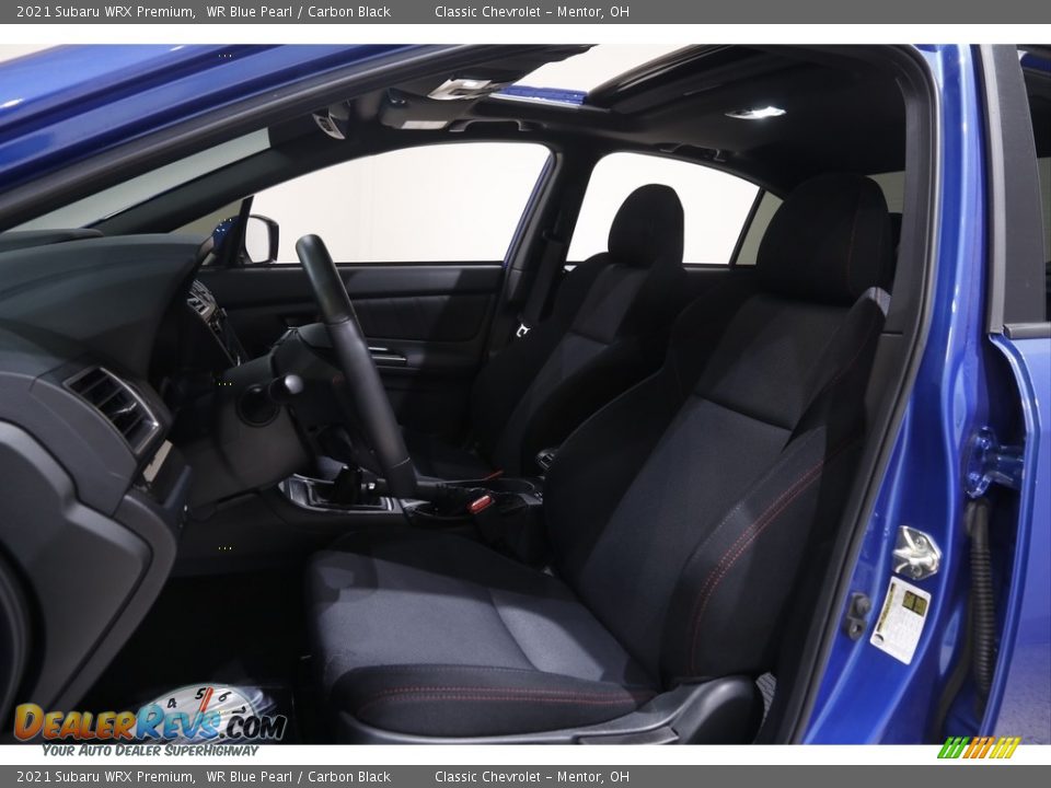 2021 Subaru WRX Premium WR Blue Pearl / Carbon Black Photo #5