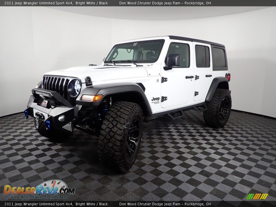 2021 Jeep Wrangler Unlimited Sport 4x4 Bright White / Black Photo #6