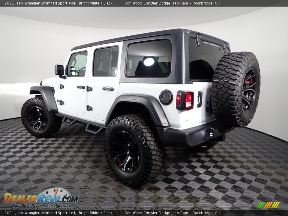 2021 Jeep Wrangler Unlimited Sport 4x4 Bright White / Black Photo #7