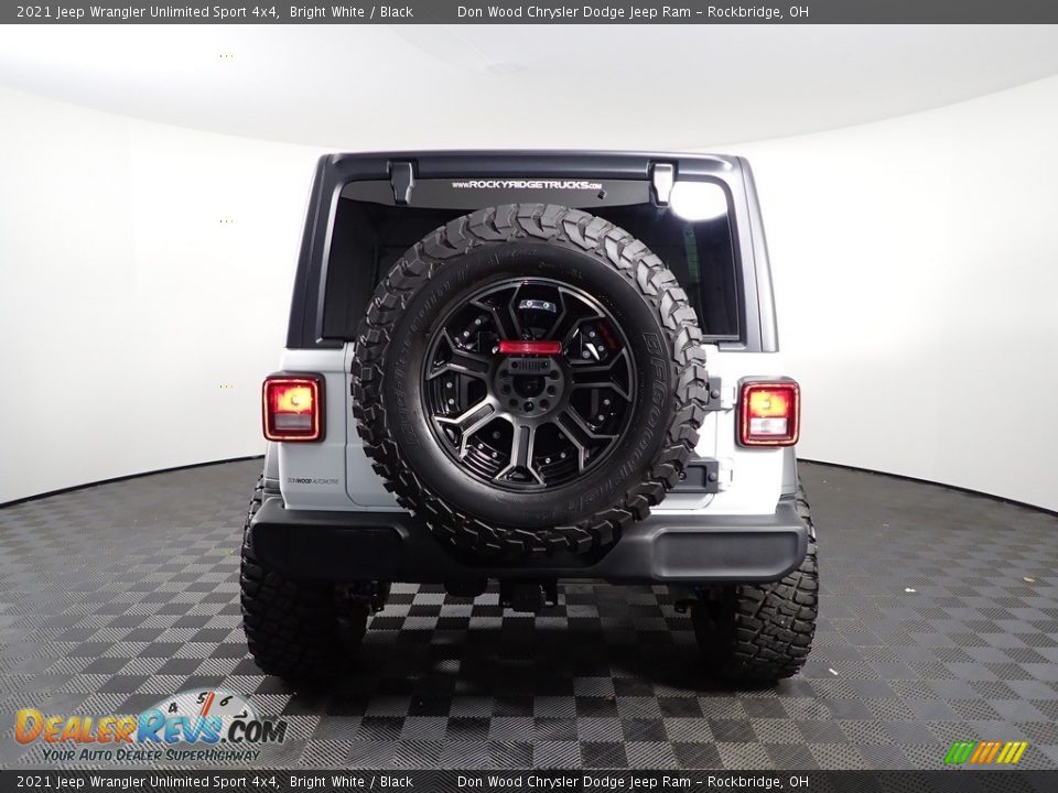 2021 Jeep Wrangler Unlimited Sport 4x4 Bright White / Black Photo #8
