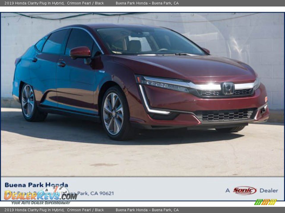 2019 Honda Clarity Plug In Hybrid Crimson Pearl / Black Photo #1