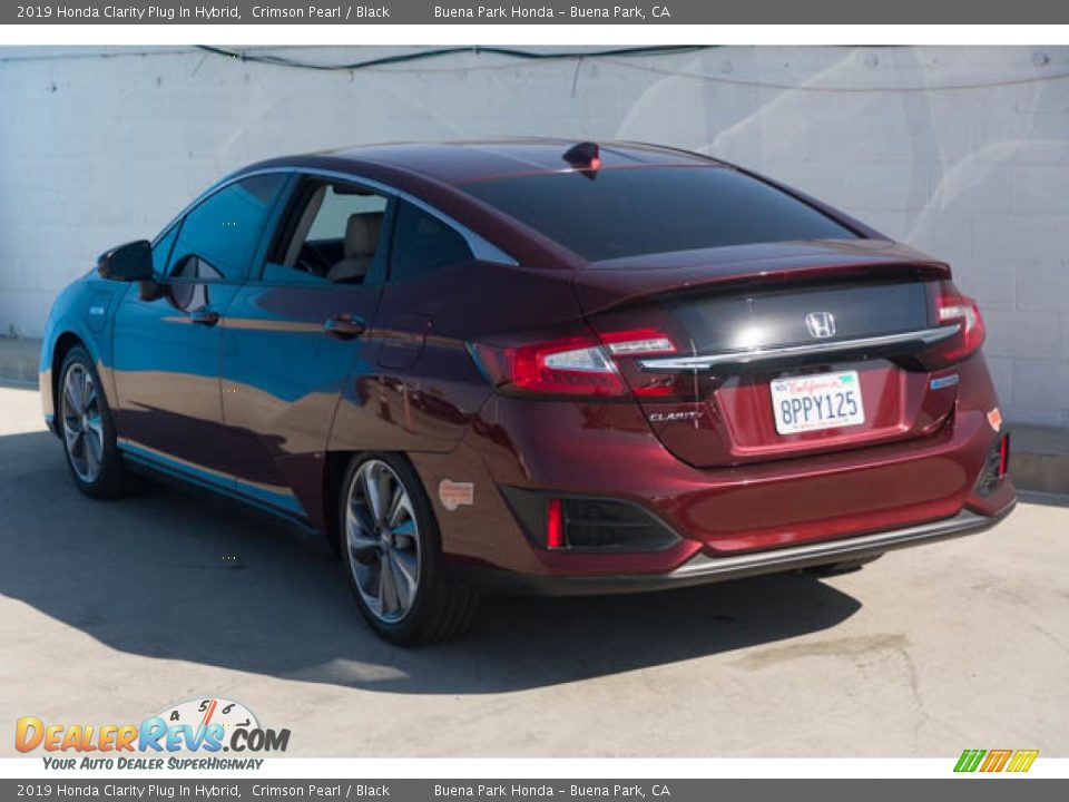 2019 Honda Clarity Plug In Hybrid Crimson Pearl / Black Photo #2