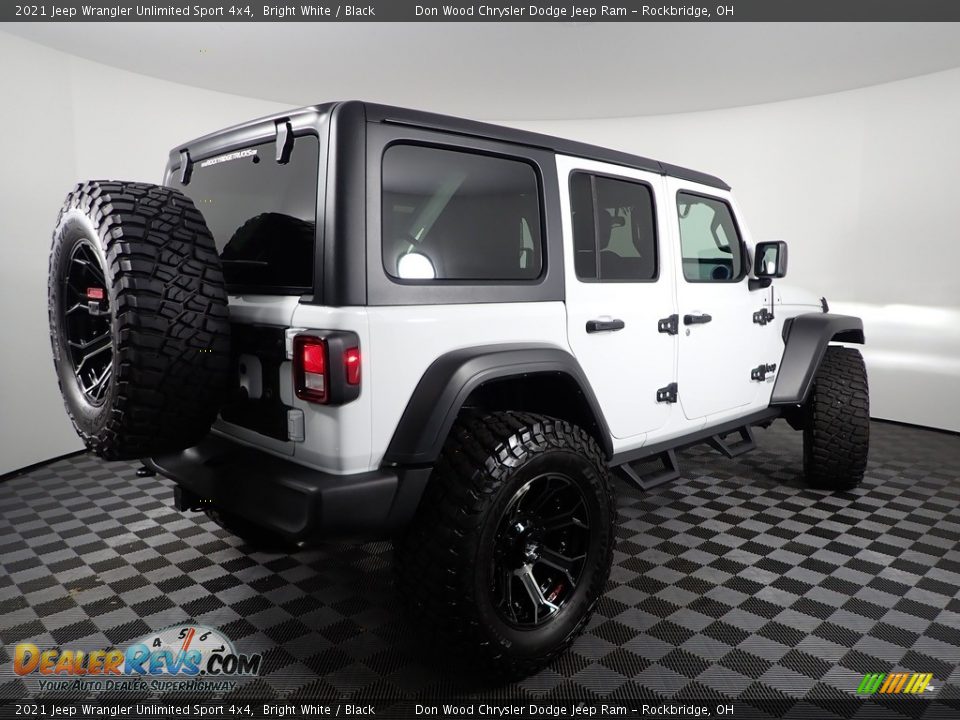 2021 Jeep Wrangler Unlimited Sport 4x4 Bright White / Black Photo #11