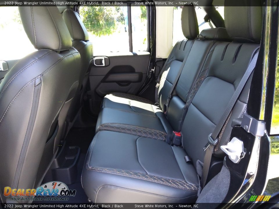 Rear Seat of 2022 Jeep Wrangler Unlimited High Altitude 4XE Hybrid Photo #15