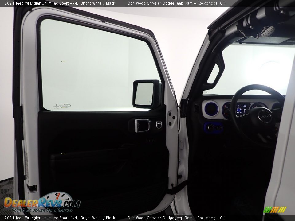 2021 Jeep Wrangler Unlimited Sport 4x4 Bright White / Black Photo #12