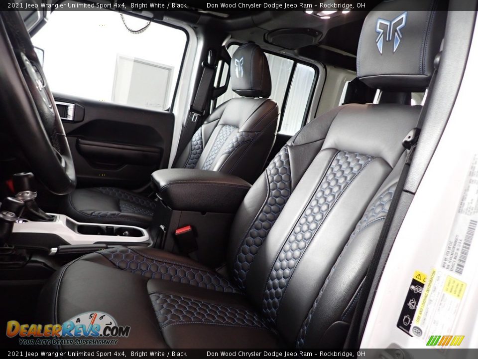 2021 Jeep Wrangler Unlimited Sport 4x4 Bright White / Black Photo #15