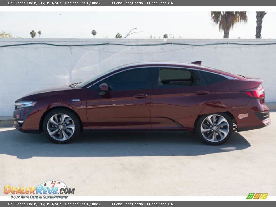 2019 Honda Clarity Plug In Hybrid Crimson Pearl / Black Photo #8