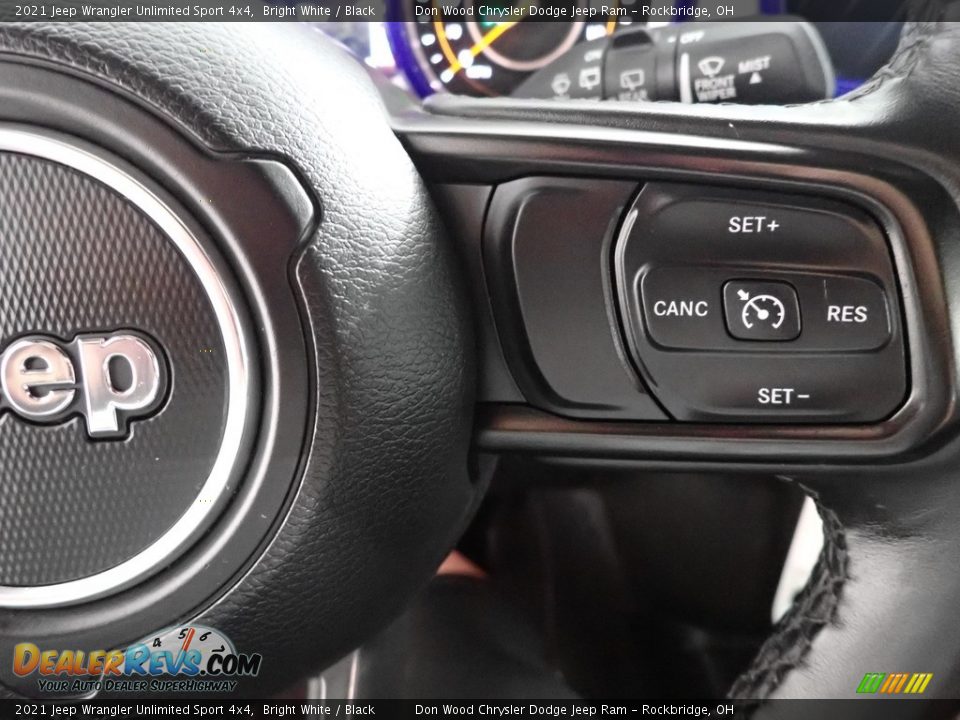 2021 Jeep Wrangler Unlimited Sport 4x4 Bright White / Black Photo #18