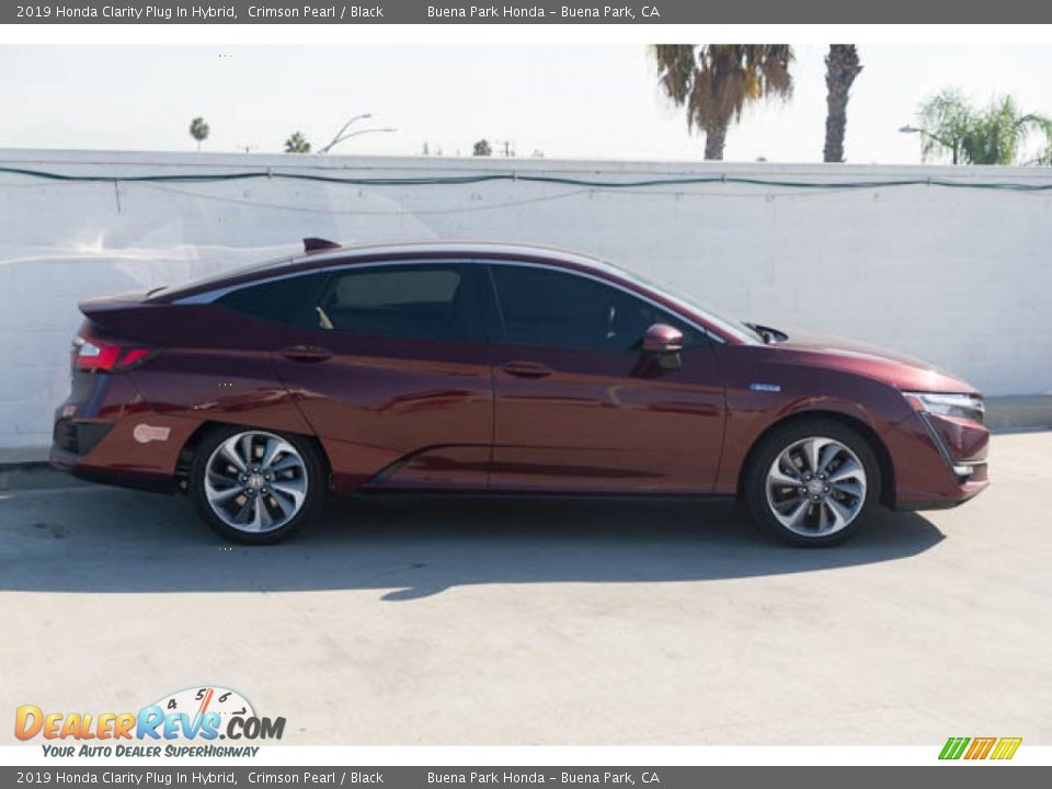 2019 Honda Clarity Plug In Hybrid Crimson Pearl / Black Photo #11