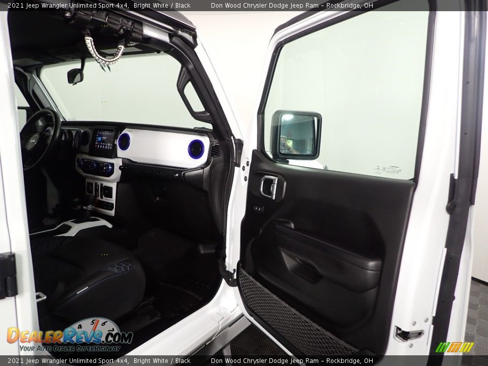 2021 Jeep Wrangler Unlimited Sport 4x4 Bright White / Black Photo #27