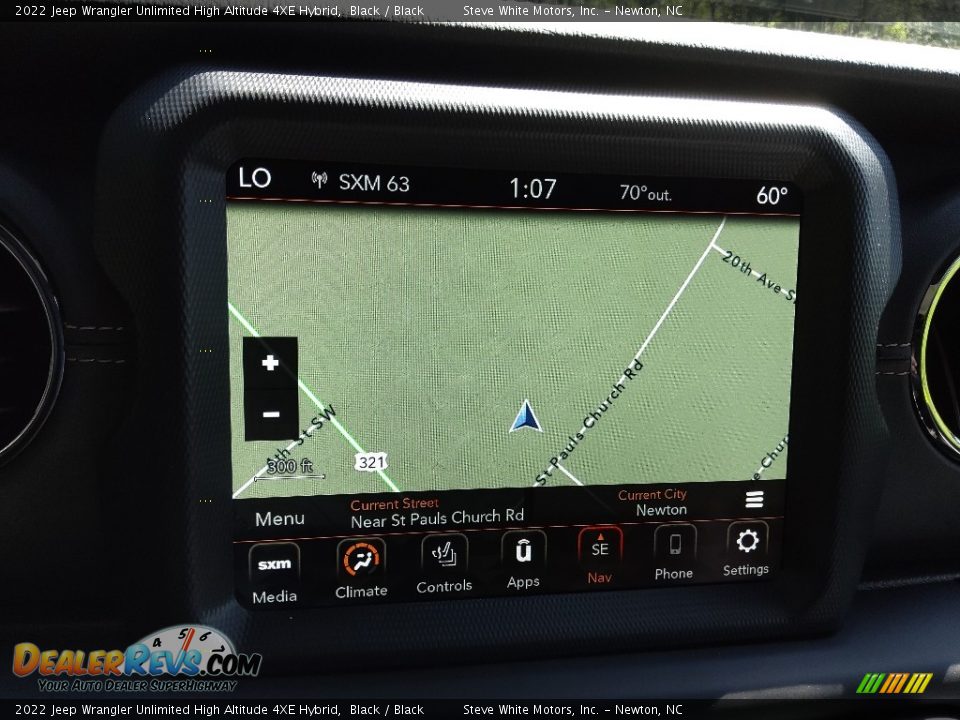 Navigation of 2022 Jeep Wrangler Unlimited High Altitude 4XE Hybrid Photo #29
