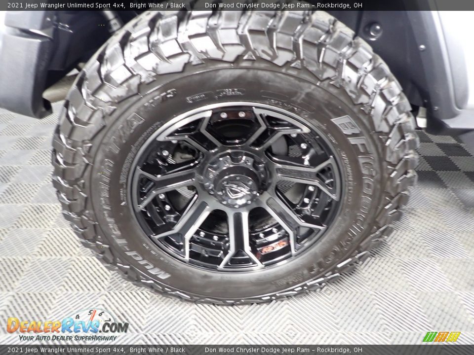 2021 Jeep Wrangler Unlimited Sport 4x4 Bright White / Black Photo #31