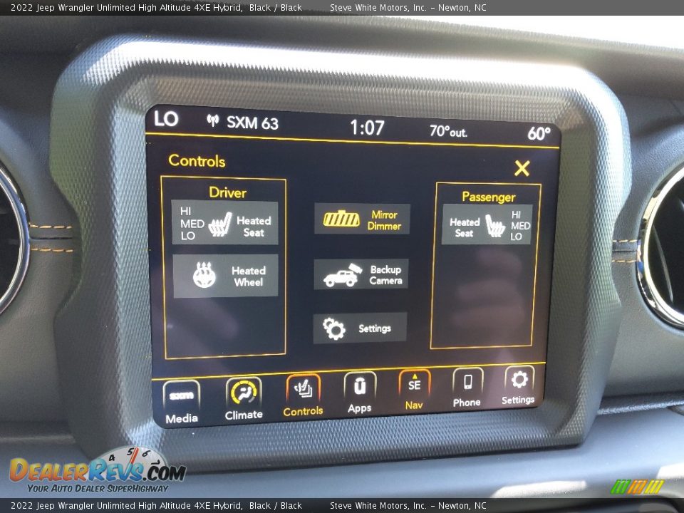 Controls of 2022 Jeep Wrangler Unlimited High Altitude 4XE Hybrid Photo #30