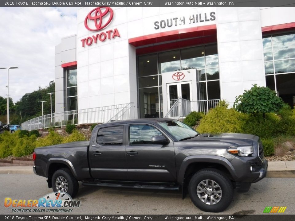 2018 Toyota Tacoma SR5 Double Cab 4x4 Magnetic Gray Metallic / Cement Gray Photo #2