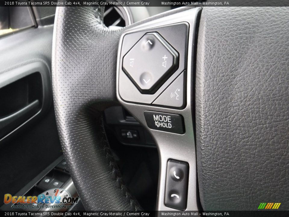 2018 Toyota Tacoma SR5 Double Cab 4x4 Magnetic Gray Metallic / Cement Gray Photo #7