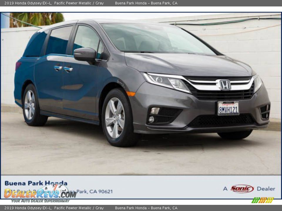 2019 Honda Odyssey EX-L Pacific Pewter Metallic / Gray Photo #1