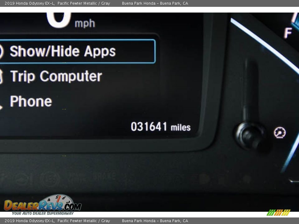 2019 Honda Odyssey EX-L Pacific Pewter Metallic / Gray Photo #6