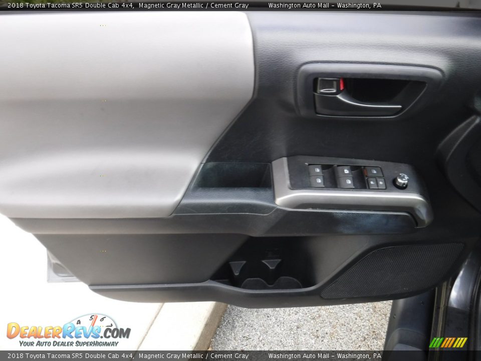 2018 Toyota Tacoma SR5 Double Cab 4x4 Magnetic Gray Metallic / Cement Gray Photo #23