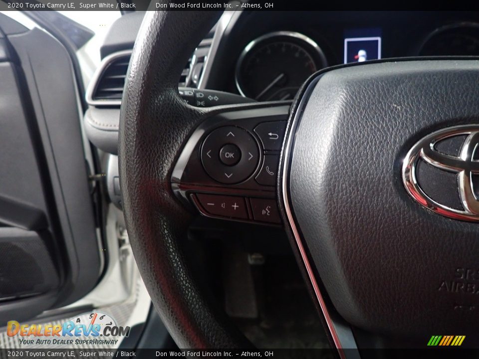 2020 Toyota Camry LE Super White / Black Photo #29