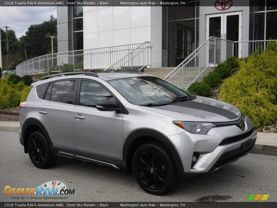 2018 Toyota RAV4 Adventure AWD Silver Sky Metallic / Black Photo #1