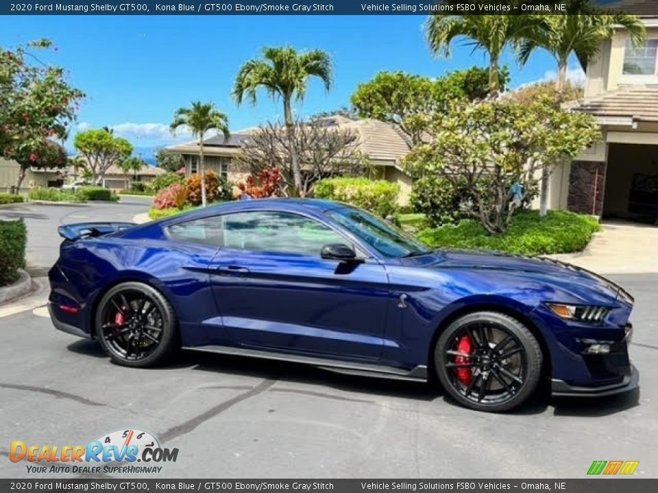 2020 Ford Mustang Shelby GT500 Kona Blue / GT500 Ebony/Smoke Gray Stitch Photo #2