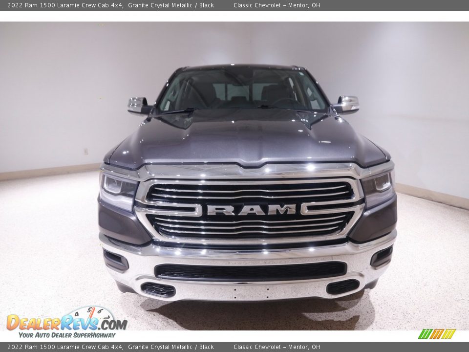 2022 Ram 1500 Laramie Crew Cab 4x4 Granite Crystal Metallic / Black Photo #2