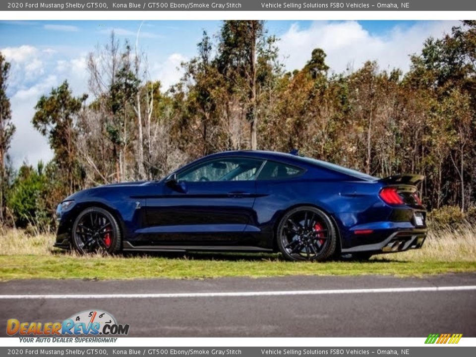 2020 Ford Mustang Shelby GT500 Kona Blue / GT500 Ebony/Smoke Gray Stitch Photo #4