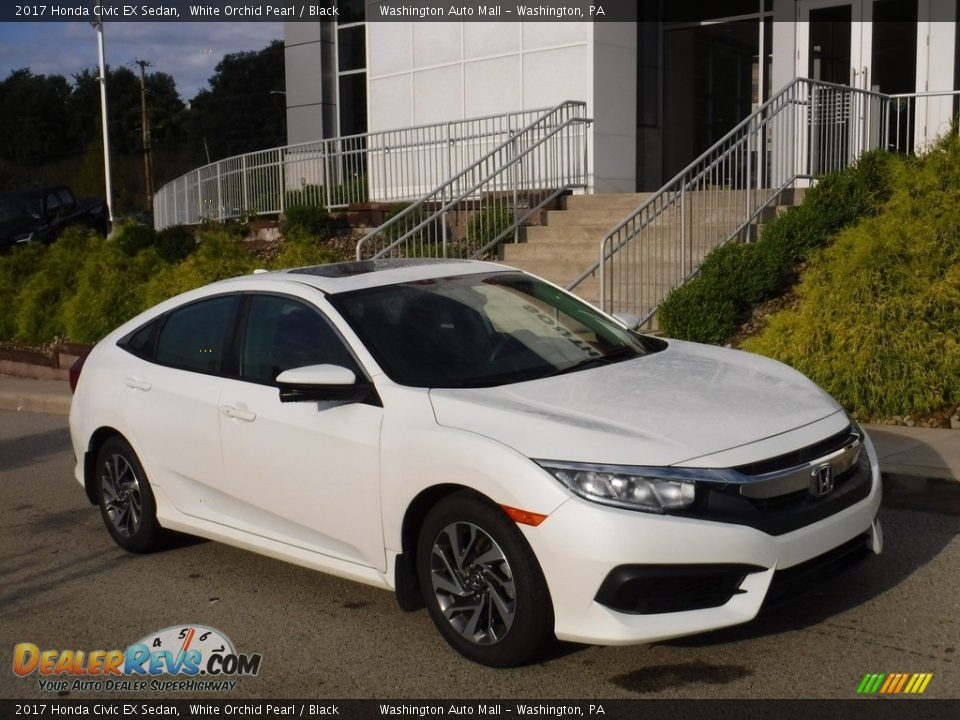 2017 Honda Civic EX Sedan White Orchid Pearl / Black Photo #1